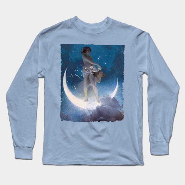 Spring Scattering Stars Long Sleeve T-Shirt by UndiscoveredWonders